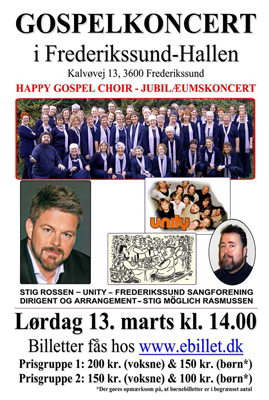 Gospelkoncert med Happy Gospel Choir og Stig Rossen m.fl.