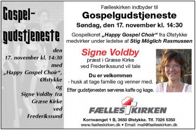 Gospelgudstjeneste med Happy Gospel Choir